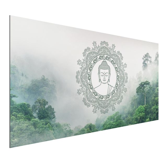 Dibond Buddha Mandala In Fog