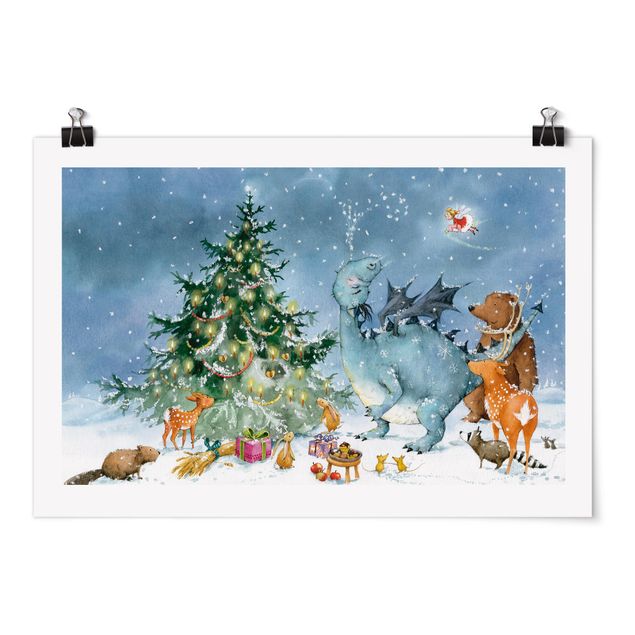 Poster - Vasily Raccoon - Christmas