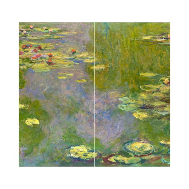 Shower wall cladding - Claude Monet - Green Waterlilies