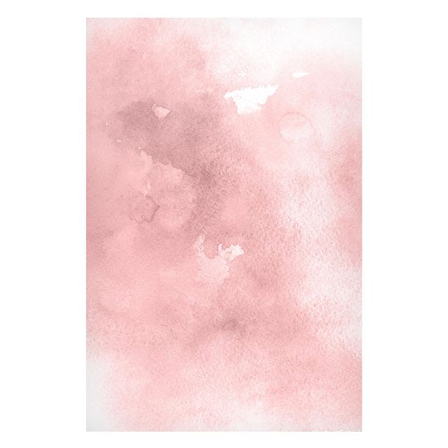 Magnetic memo board - Watercolour Pink Cotton Candy