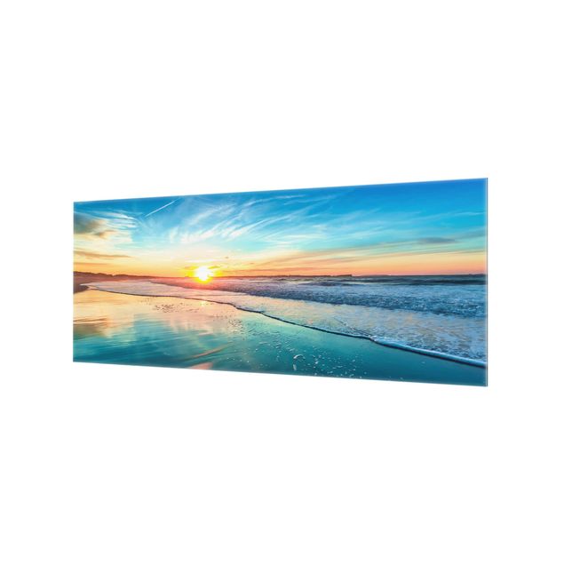 Splashback - Romantic Sunset By The Sea