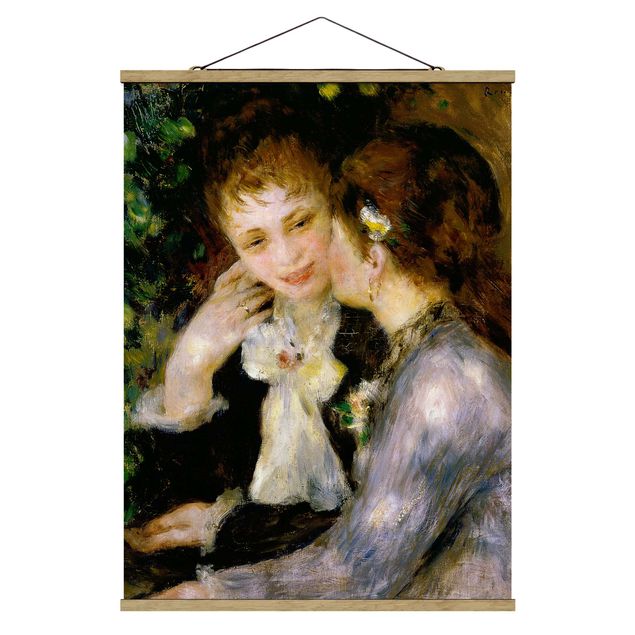 Fabric print with poster hangers - Auguste Renoir - Confidences