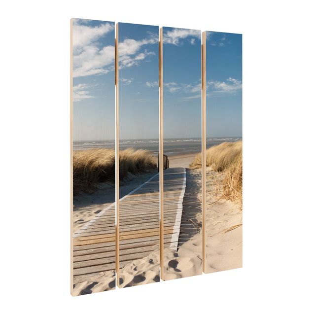 Print on wood - Baltic Sea Beach
