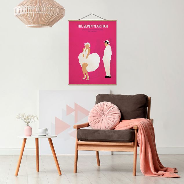 Fabric print with poster hangers - Film Poster The Seven Year Itch