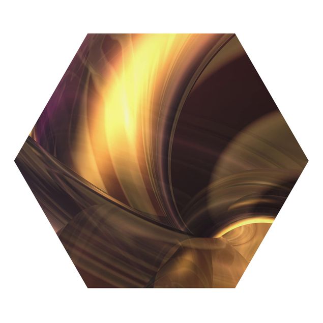 Alu-Dibond hexagon - Enchanted Fire