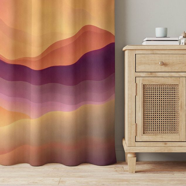modern curtains for living room Vespertine Colour Gradient