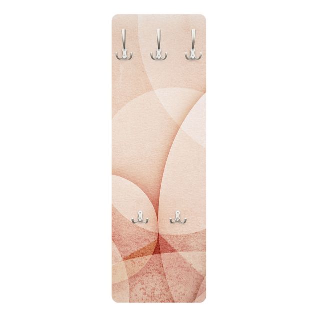 Coat rack modern - Abstract Graphics In Peach-Colour