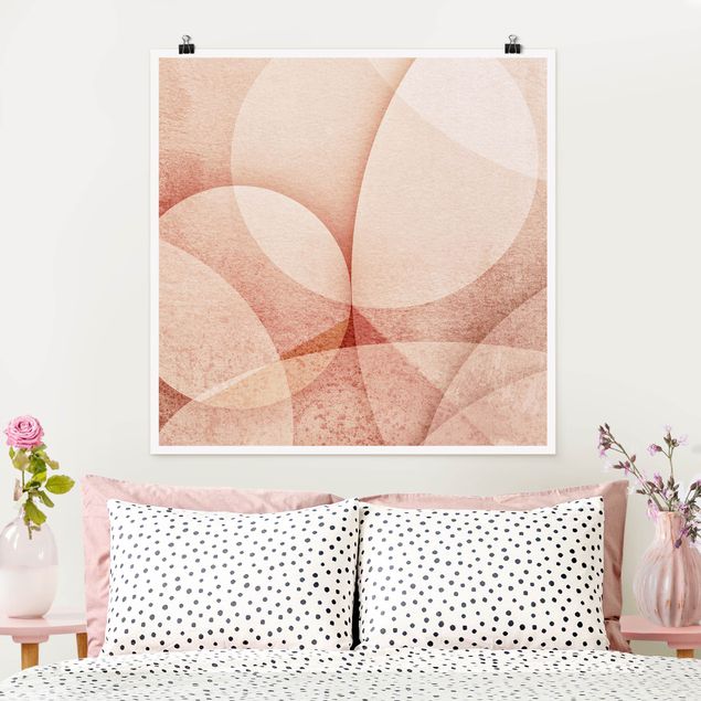 Poster - Abstract Graphics In Peach-Colour