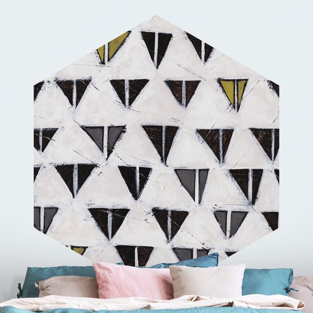 Hexagonal wallpapers Abstract Hoof In Snow