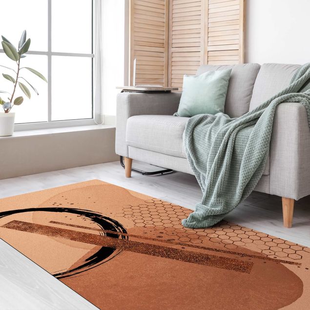 Modern rugs Abstract Composition Queen Bee