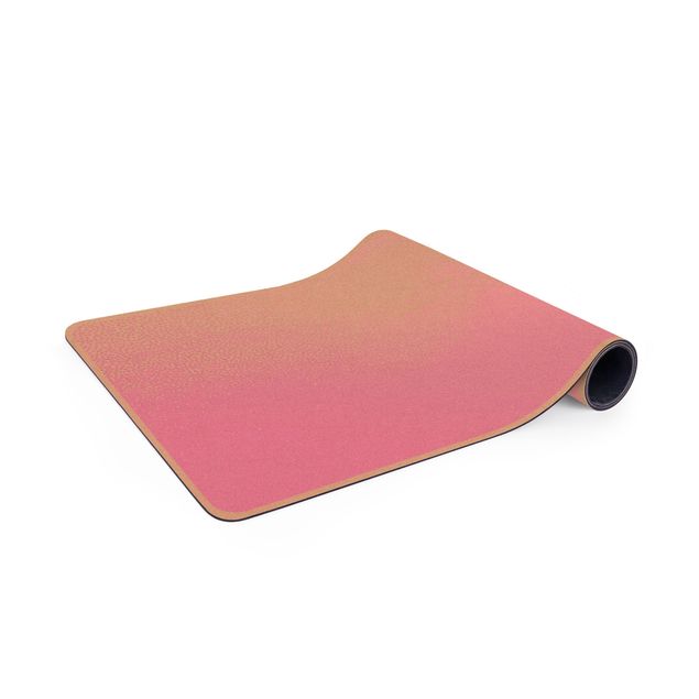Yoga mat - Abstract Landscape Of Dots Red Sunset