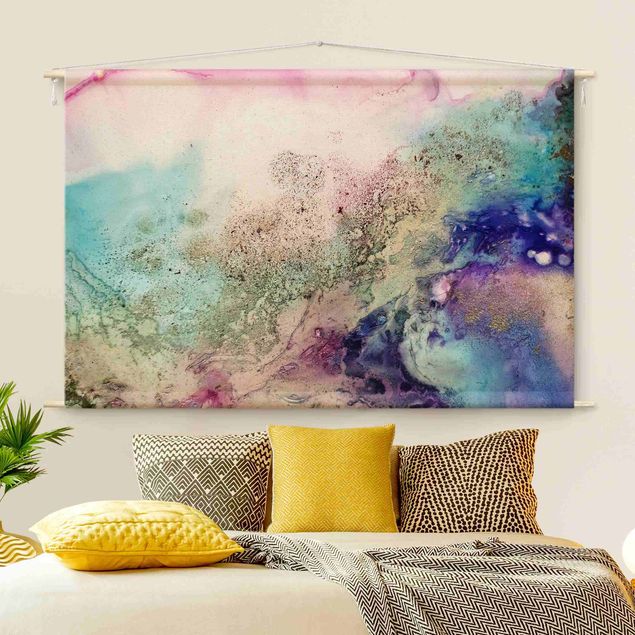 wall hangings Abstract Changing Colours In Pink And Purple