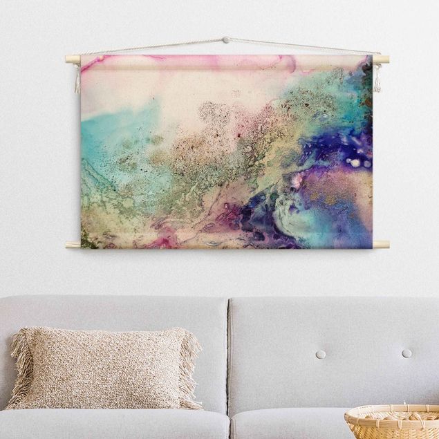 art tapestry Abstract Changing Colours In Pink And Purple