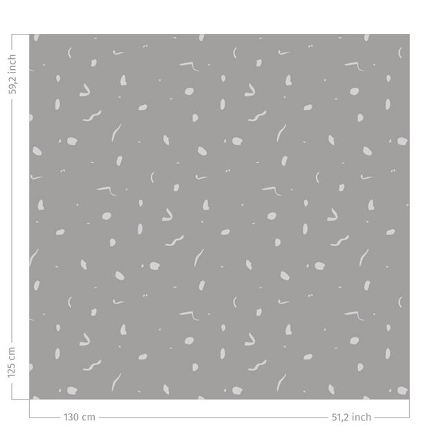 patterned drapes Abstract Monochrome Pattern - Grey