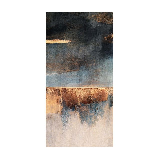 Large rugs Abstract Lakeshore In Gold