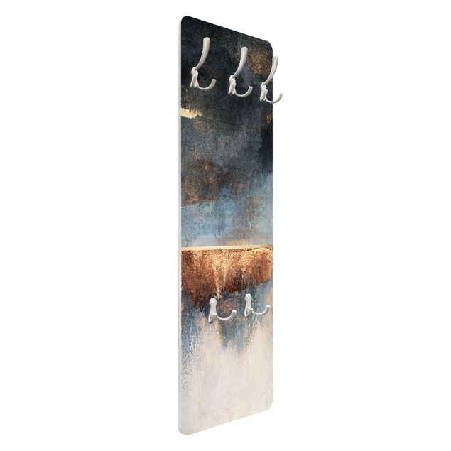 Coat rack modern - Abstract Lakeshore In Gold