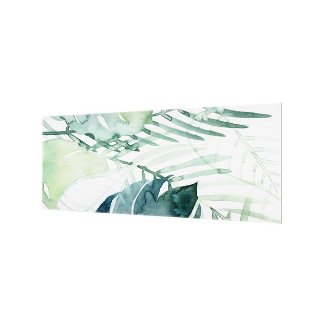 Splashback - Palm Fronds In Watercolour I