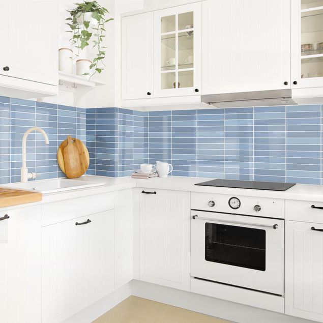 Kitchen splashbacks Metro Tiles - Light Blue