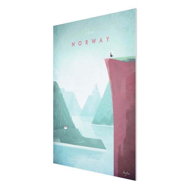 Print on forex - Travel Poster - Norway