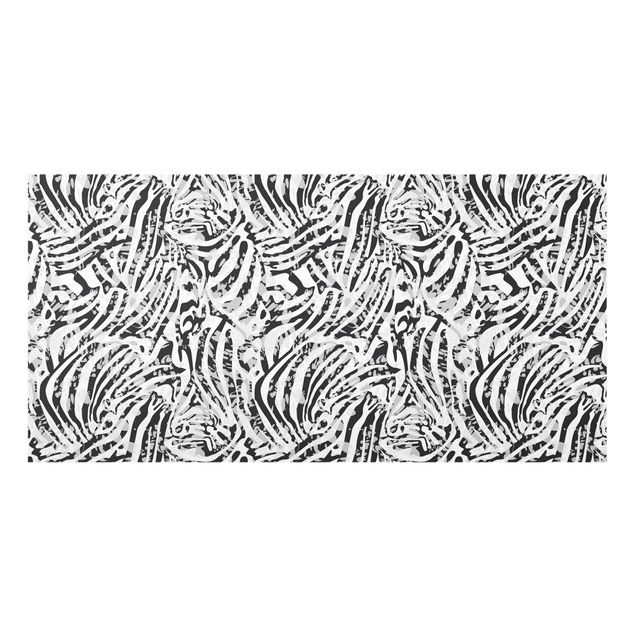 Glass splashbacks Zebra Pattern In Shades Of Grey