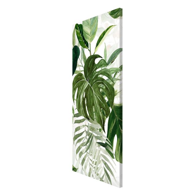 Magnetic memo board - Watercolour Tropical Arrangement With Monstera