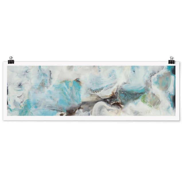 Panoramic poster abstract - Tide With Flotsam III