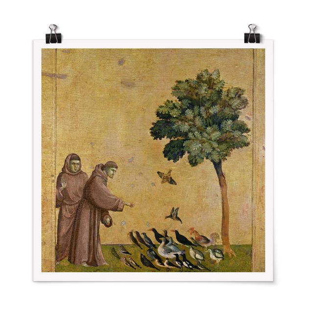 Poster - Giotto di Bondone - St. Francis addressing the Birds