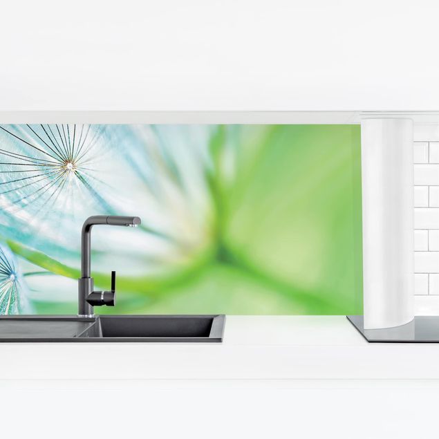 Kitchen wall cladding - Abstract Dandelion