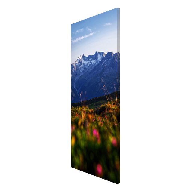 Magnetic memo board - Flowering Meadow In The Mountains