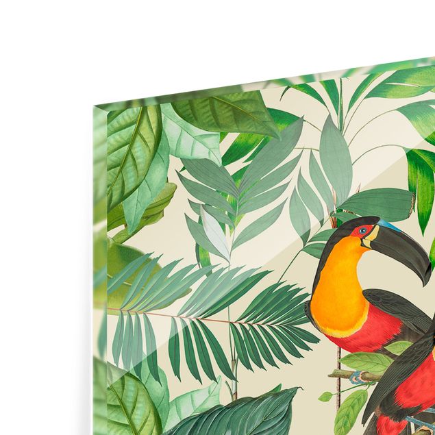 Splashback - Vintage Collage - Jungle Birds