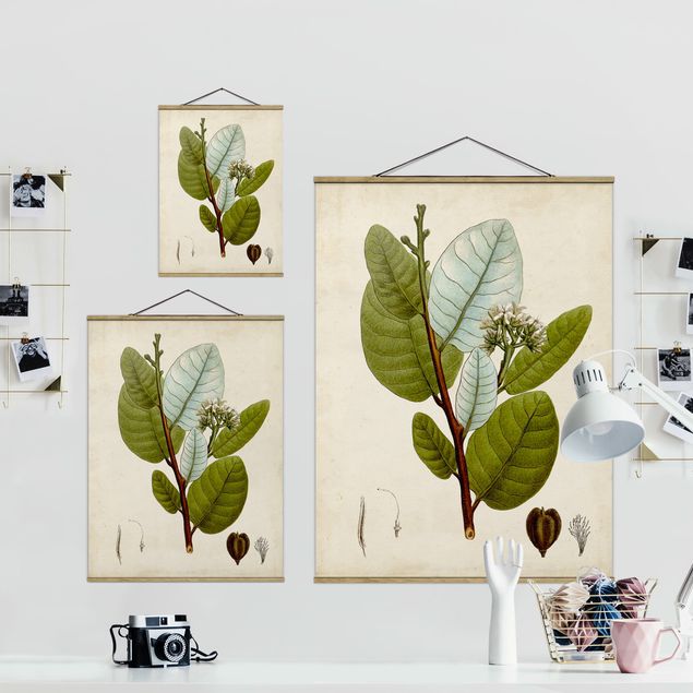 Fabric print with poster hangers - Deciduous Tree Poster I