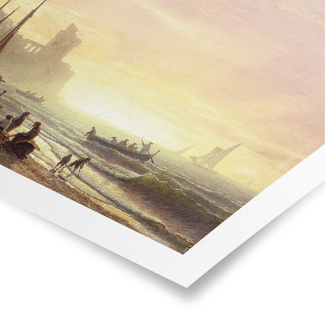 Poster - Albert Bierstadt - The Fishing Fleet