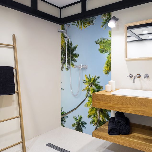 Shower wall cladding - Palm Tree Canopy