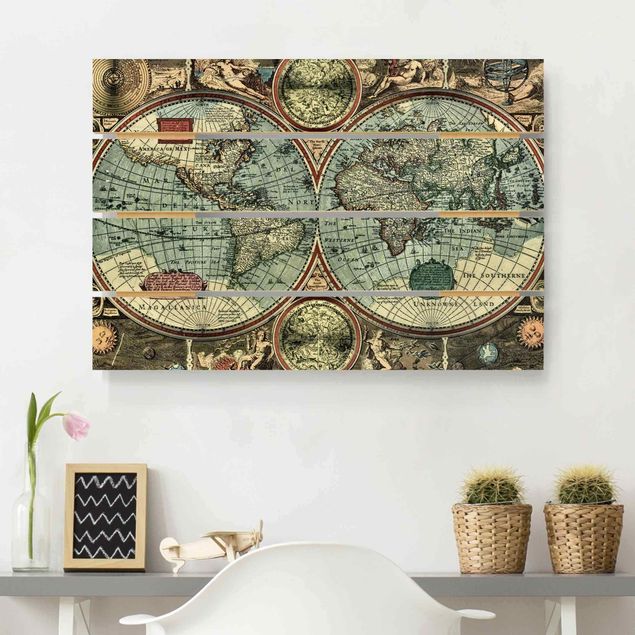 Print on wood - The Old World