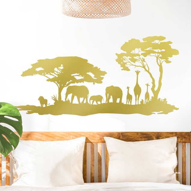African wall stickers African savannah