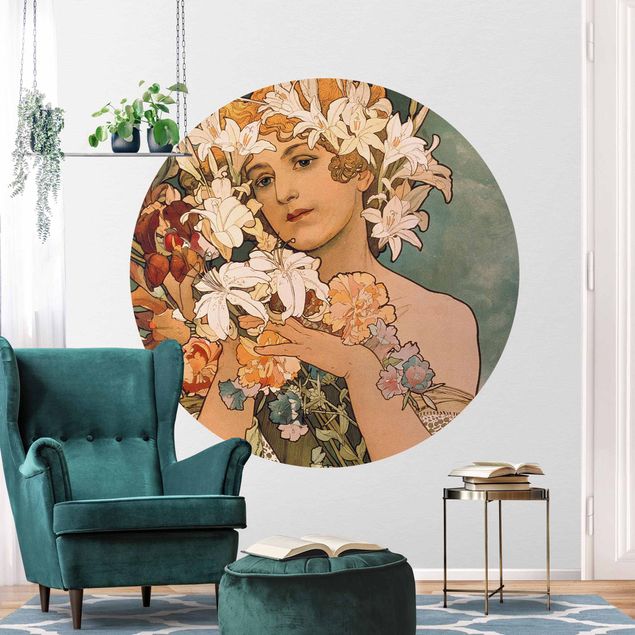 Wallpapers Alfons Mucha - Flower