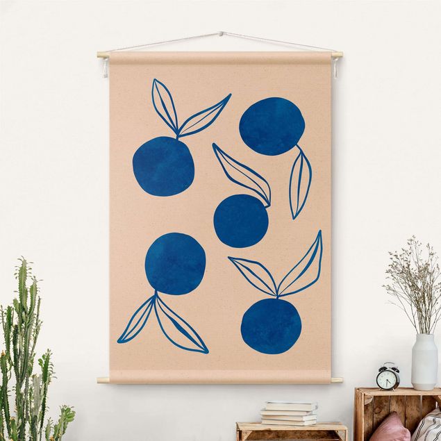 modern wall tapestry Alina Buffiere - Oranges