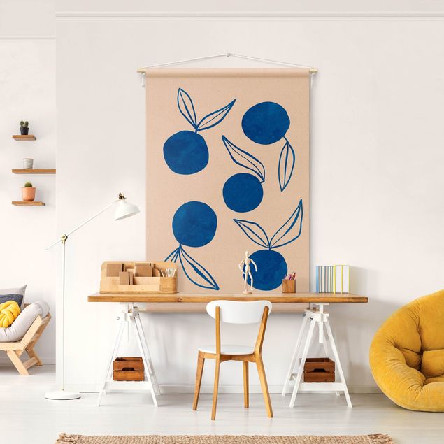 extra large tapestry wall hangings Alina Buffiere - Oranges