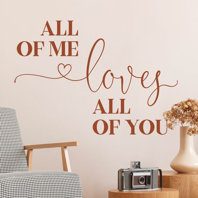 Wall art stickers All Of Me