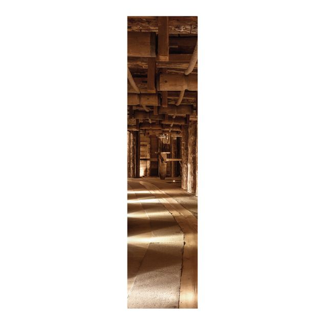 Sliding panel curtains set - Old Gold Mine