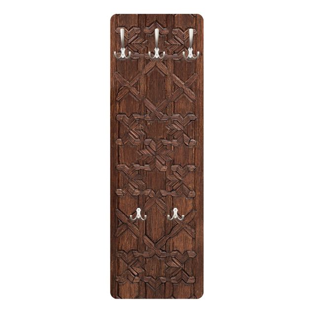 Coat rack - Old Decorated Wooden Door From The Alhambra Palace