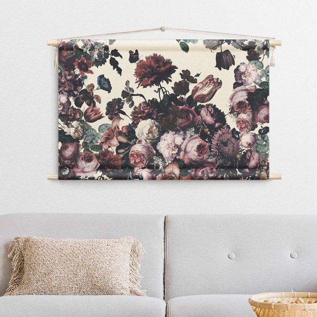 wall hangings Old Masters Flower Rush With Roses Bouquet