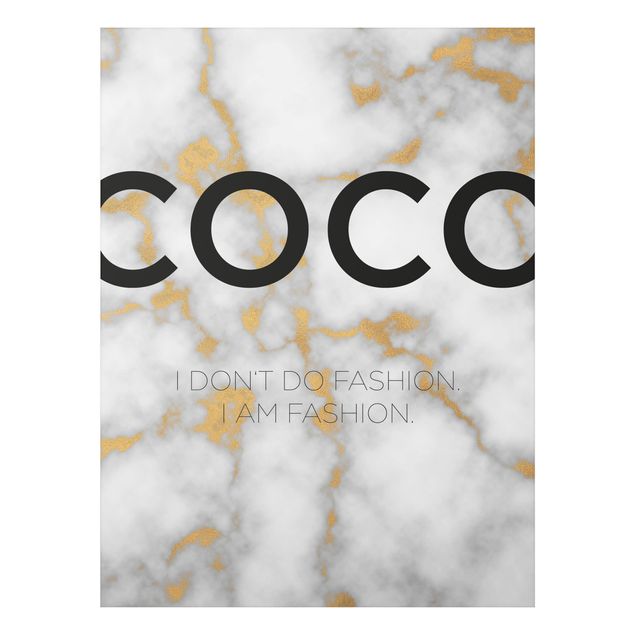 Print on aluminium - Coco - I Dont Do Fashion