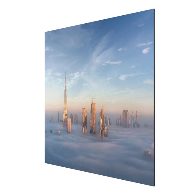 Print on aluminium - Dubai Above The Clouds