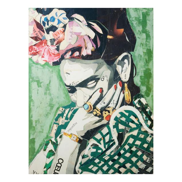 Print on aluminium - Frida Kahlo - Collage No.3