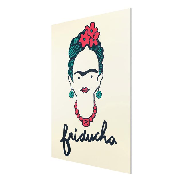 Print on aluminium - Frida Kahlo - Friducha