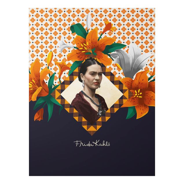 Print on aluminium - Frida Kahlo - Lilies