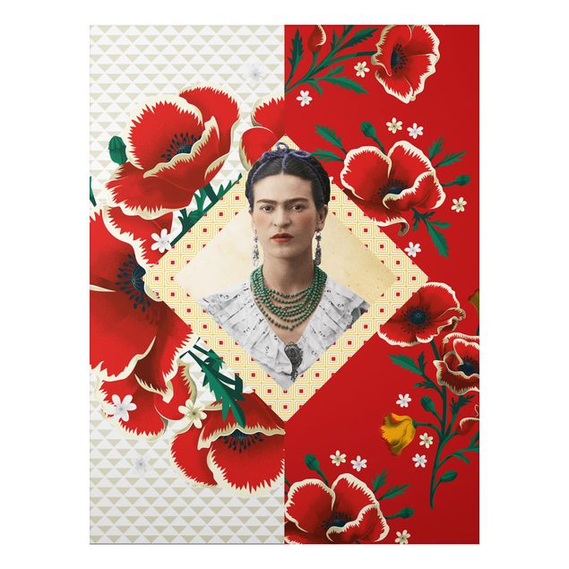 Print on aluminium - Frida Kahlo - Poppies