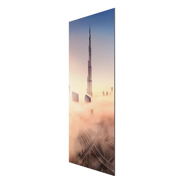 Print on aluminium - Heavenly Dubai Skyline