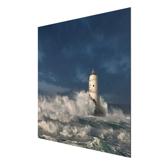 Print on aluminium - Lighthouse On Sardinia